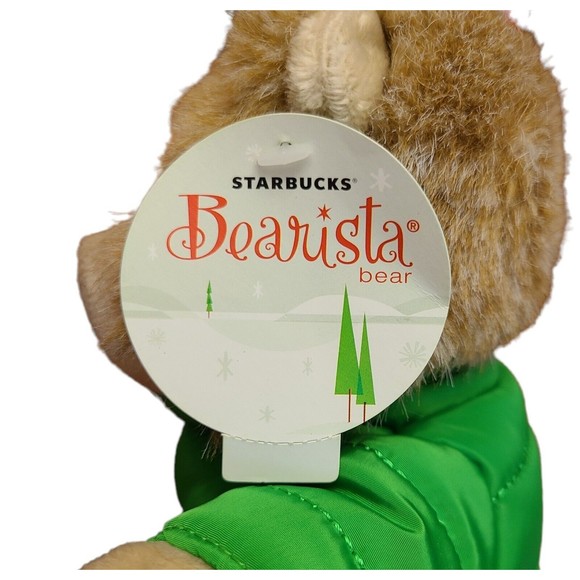 Starbucks Coffee Bearista Teddy Bear Plush 2011 104th Edition Trapper Hat Winter - Picture 7 of 12